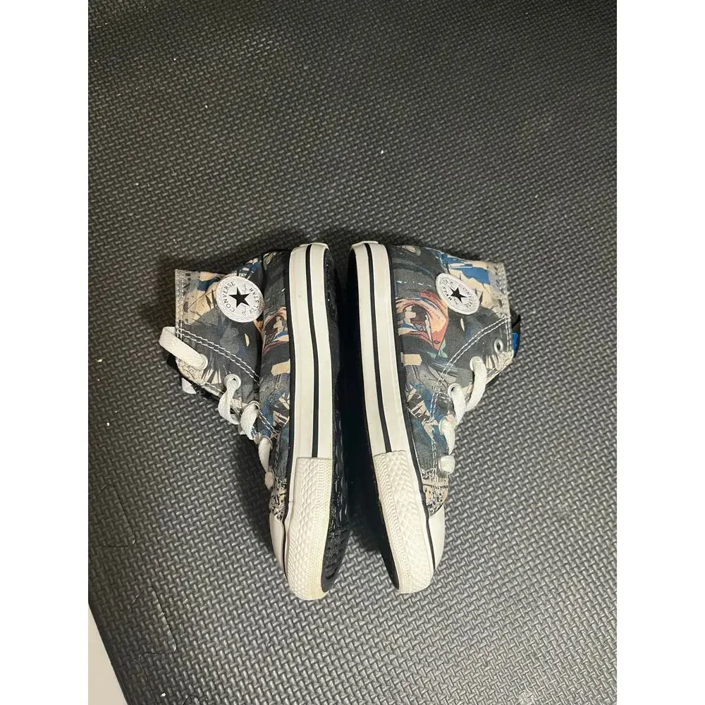 Converse x dc comics Batman Dark Knight sneakers kids size 9C toddler shoes‎